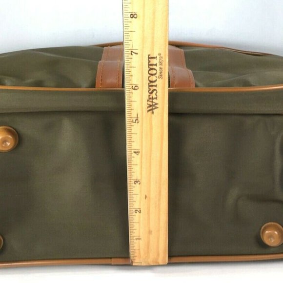 Mr Roberts RARE Olive Green Carry On Travel Bag - Picture 8 of 12